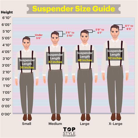 carhartt suspenders size chart.